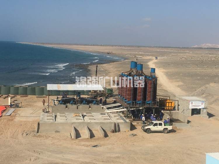 濱海鋯鈦礦重力分選工藝流程圖 濱海鋯鈦礦重力分選工藝流程圖